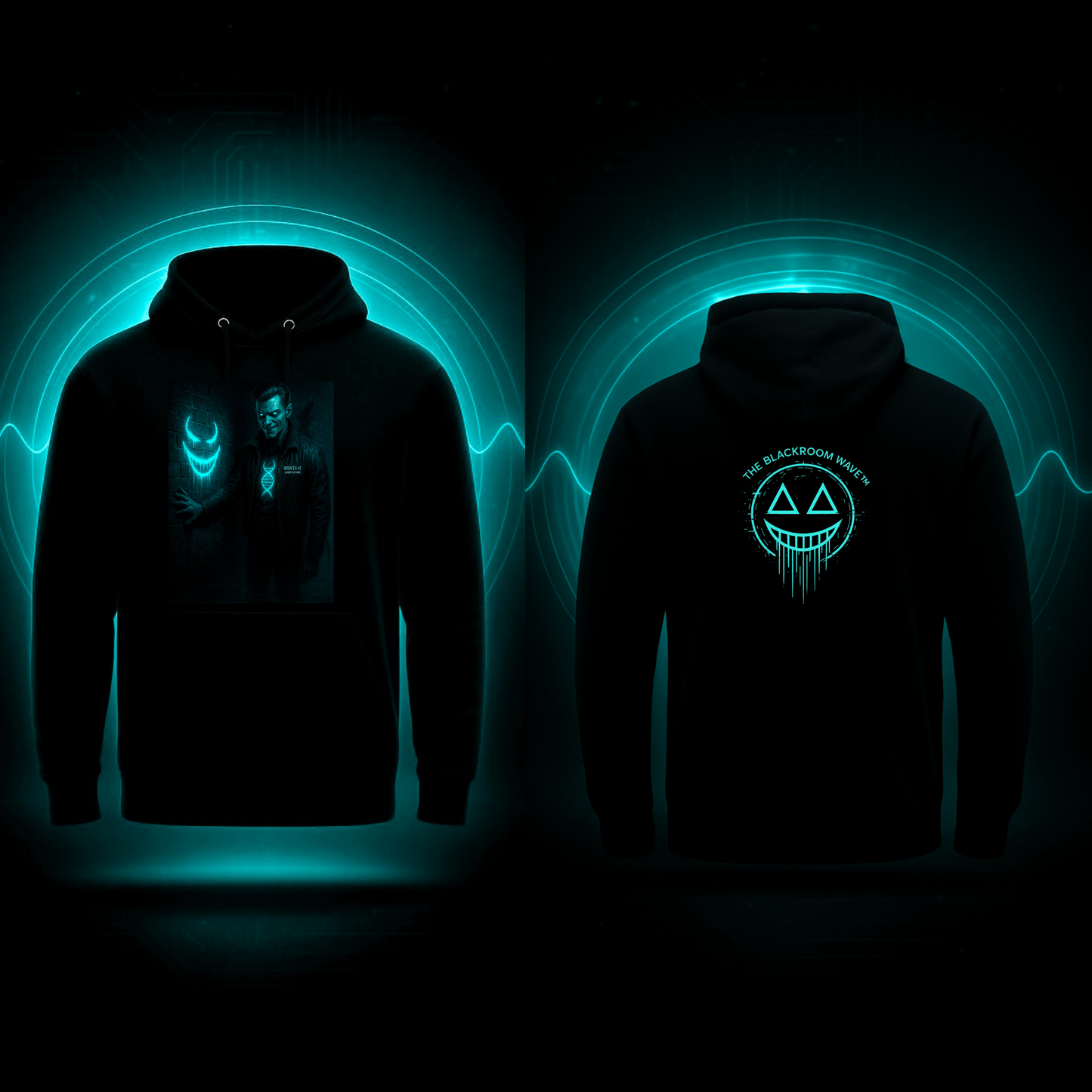 The Blackroom Wave – WRAITH-49 – Marking Protocol Hoodie