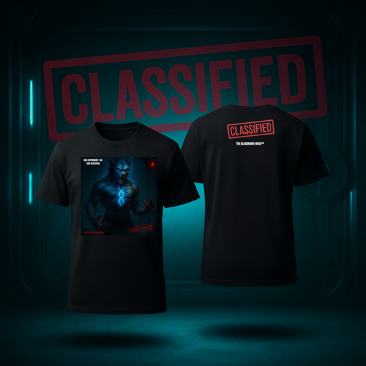 THE BLACKROOM WAVE™ — DNA REJECTION: SUBJECT LUPUS (CLASSIFIED APPAREL T-SHIRT)